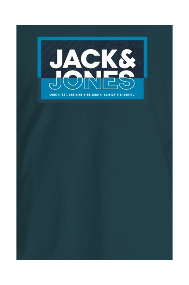 JCOLOGAN SUMMER PRINT TEE CREW NECK 12283825 DEEP TEAL